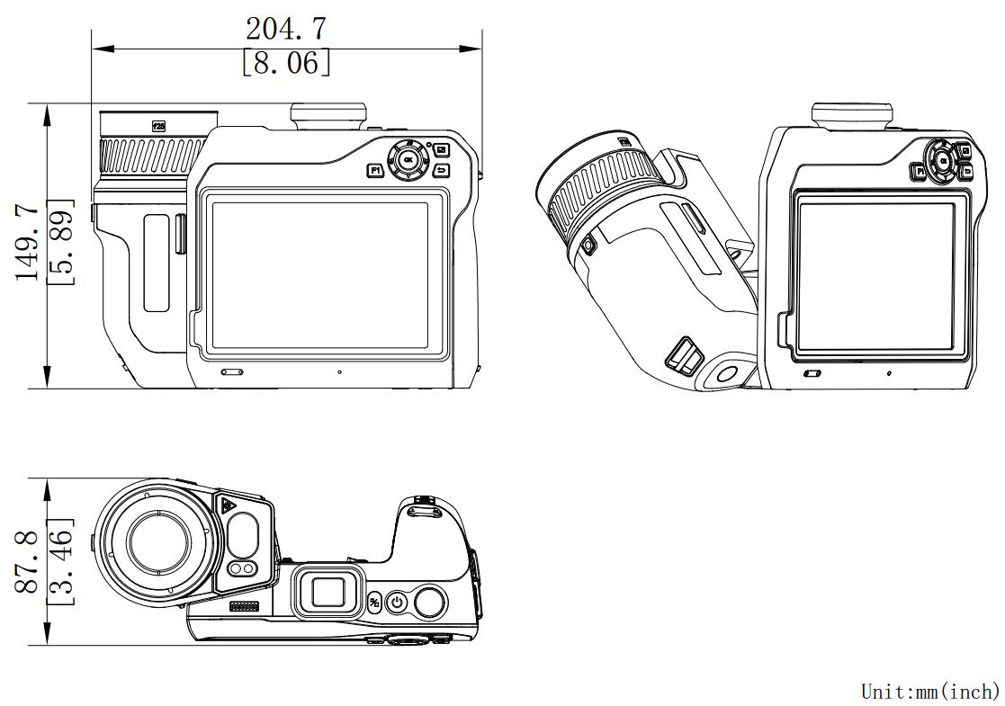 TP9系列测温热像仪产品结构