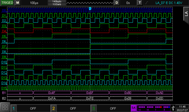 LA逻辑分析仪 （仅MSO型号）