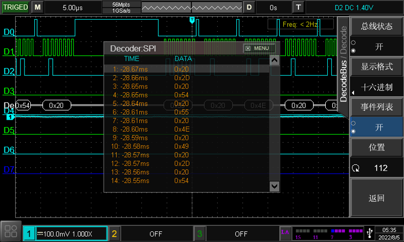 丰富的高级触发及总线触发功能，全内存硬件解码